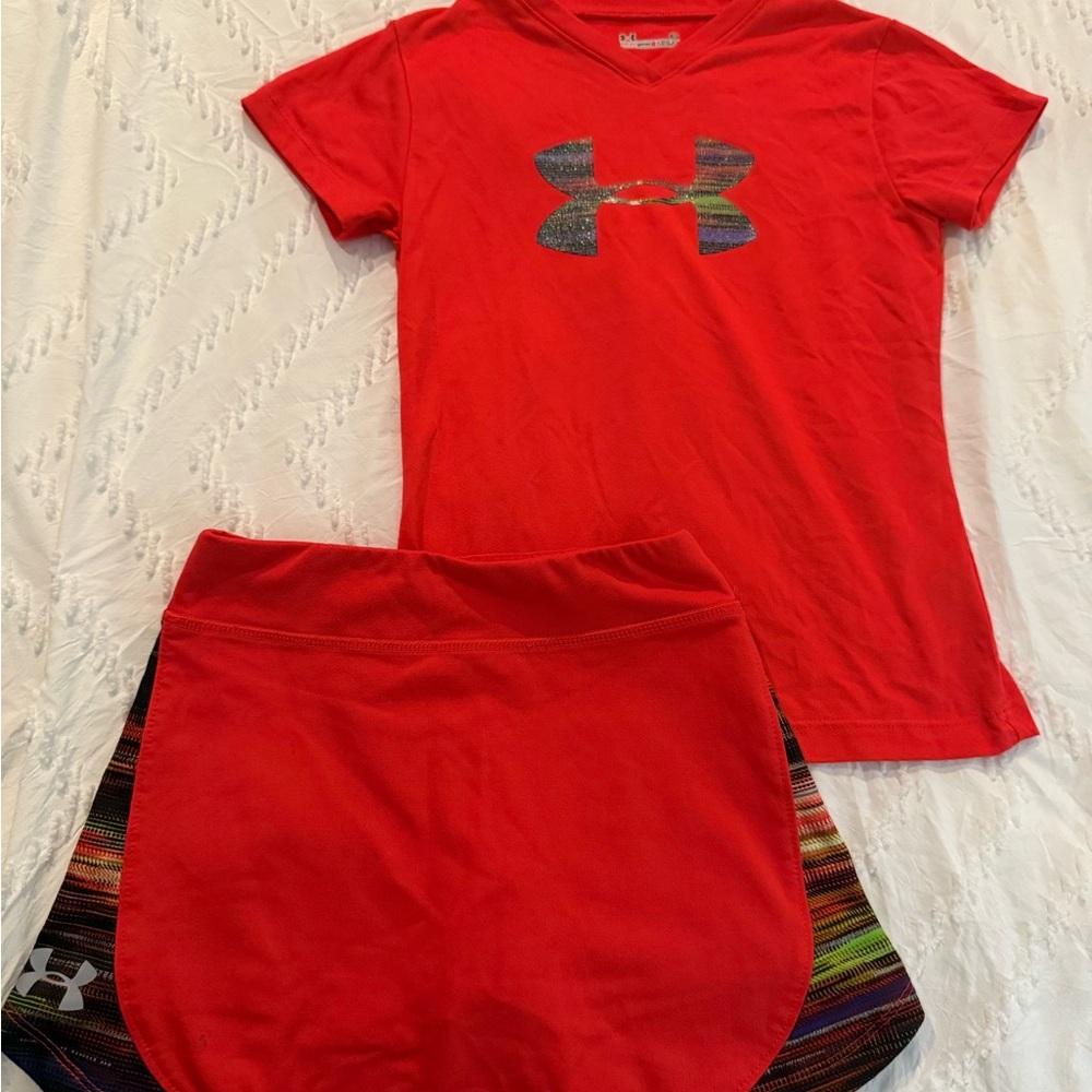Under Armour Vivid Red HeatGear Set